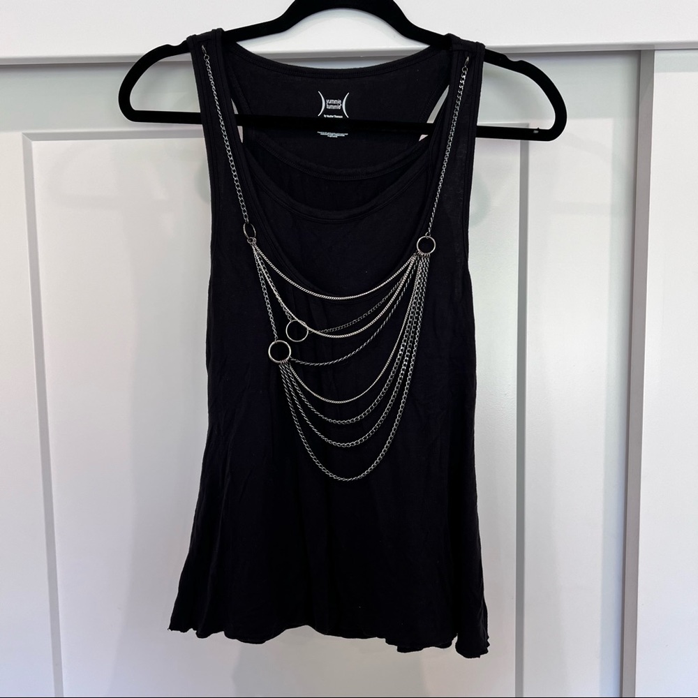 Yummie Tummie double tank camisole with removable chain necklace